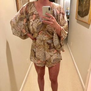 Lunik Floral Backless Romper | Large